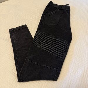 Distressed Moto leggings NWOT.